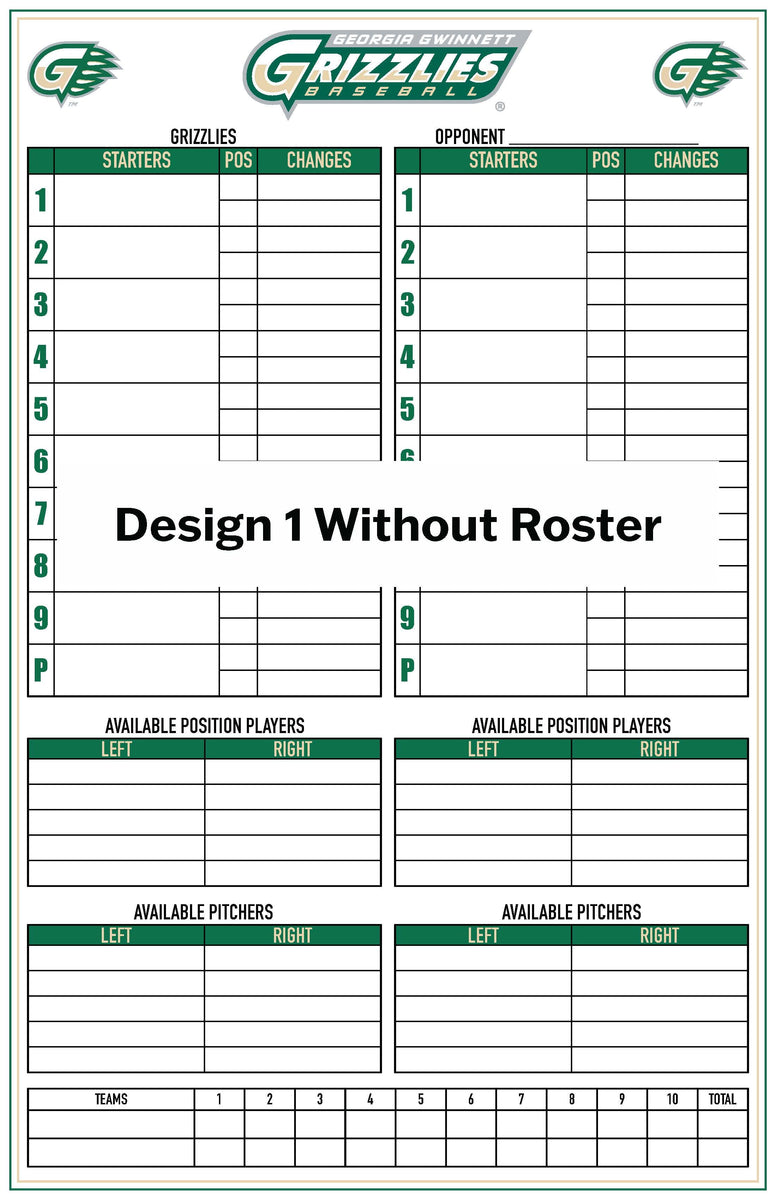 Fantasy Football Roster Sheets Printable