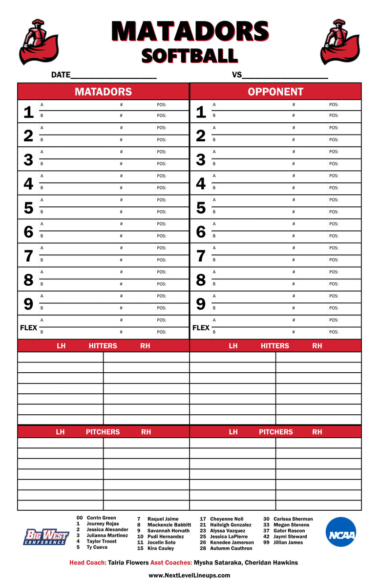 TEST - Dugout Charts – Next Level Prints