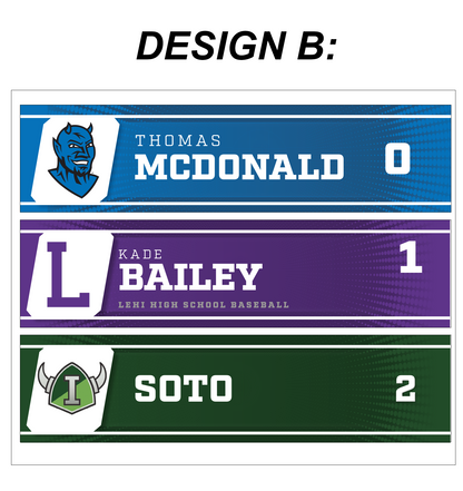 Locker Name Plates