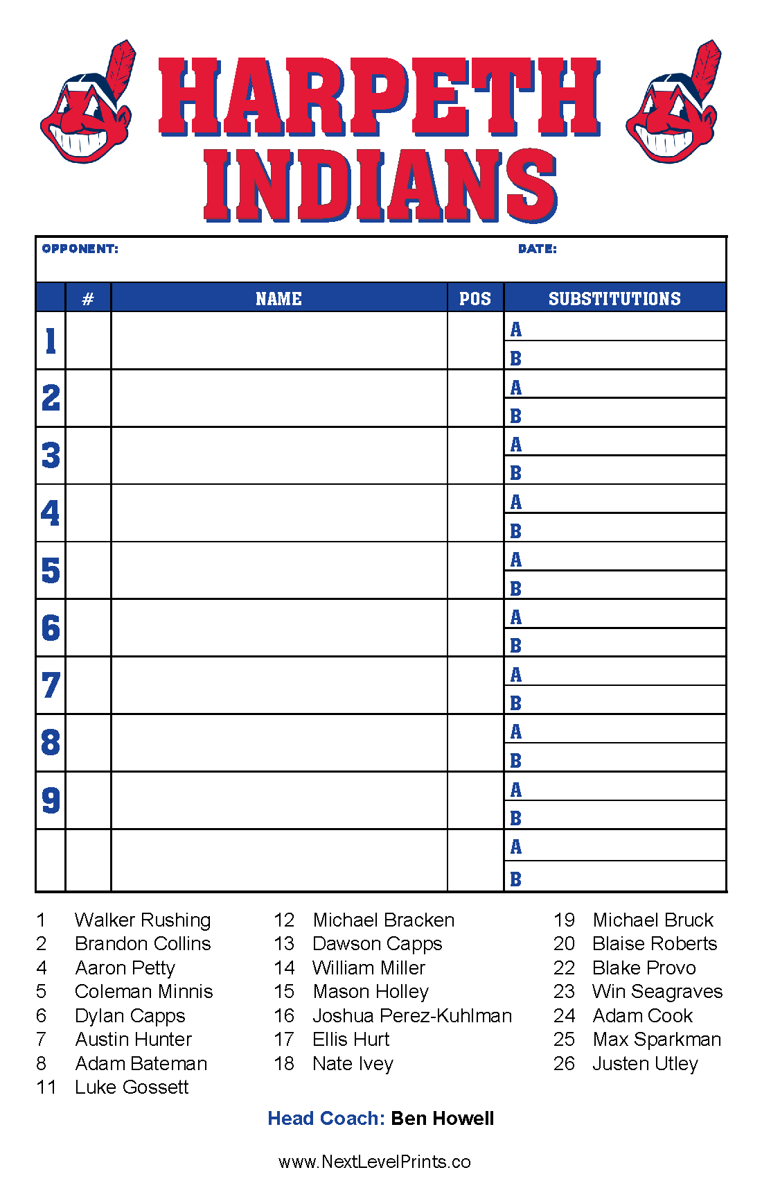 Free+Printable+Softball+Lineup+Cards  Baseball lineup, Card template, Team  schedule