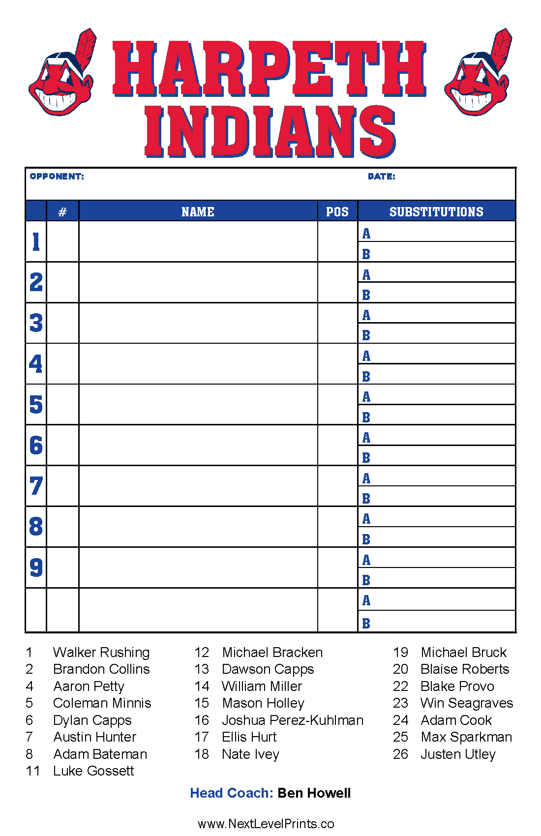 Baseball Lineup Excel Template Baseball Lineup Excel Template